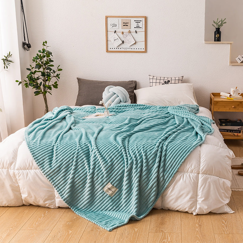 Single layer blanket;  fleece blanket